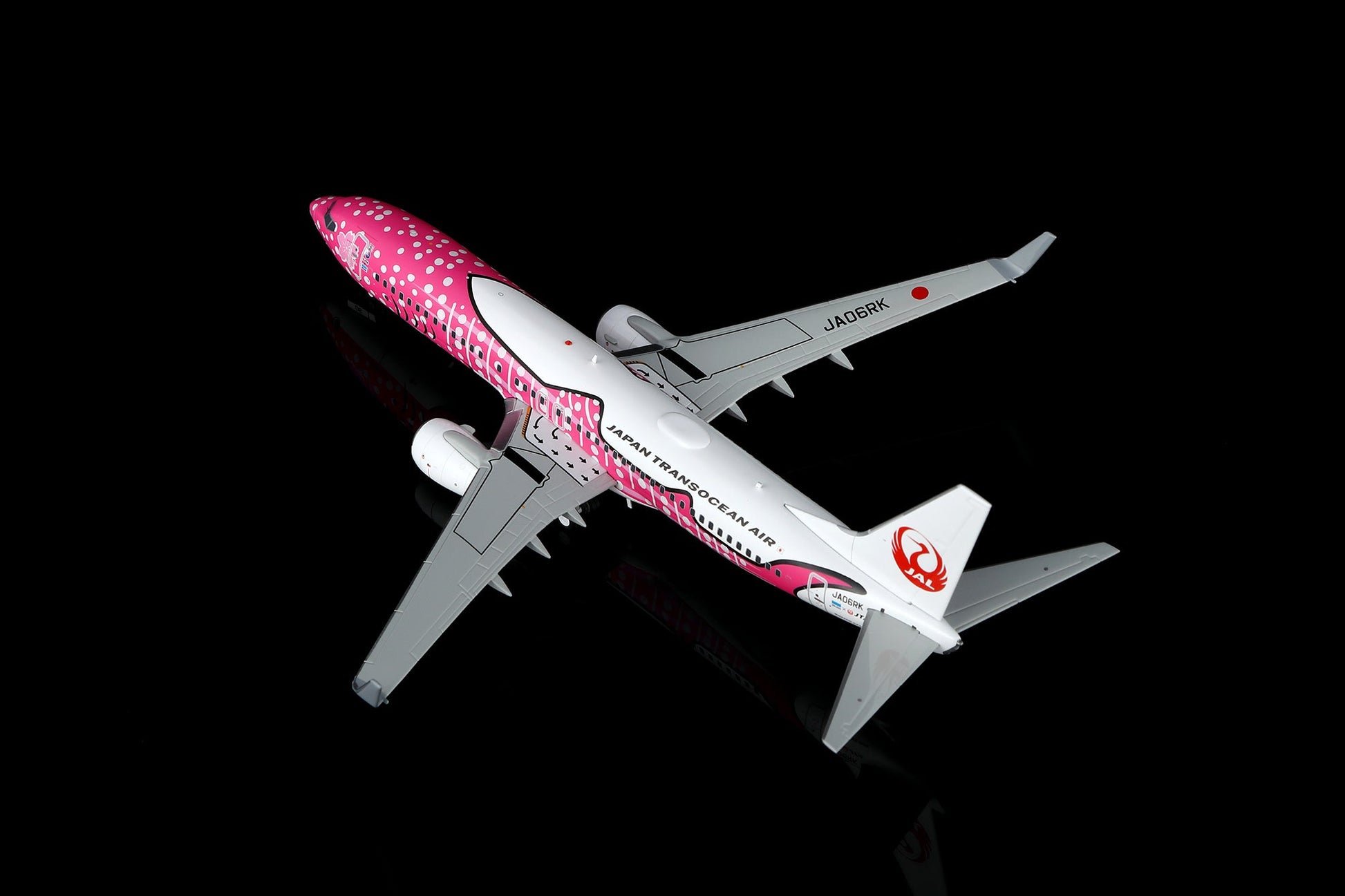 Pre-Order SQ Wings L2349 1:200 Japan Transocean Air B737-800 JA06RK Sakura Jimbei