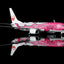 Pre-Order SQ Wings L2349 1:200 Japan Transocean Air B737-800 JA06RK Sakura Jimbei
