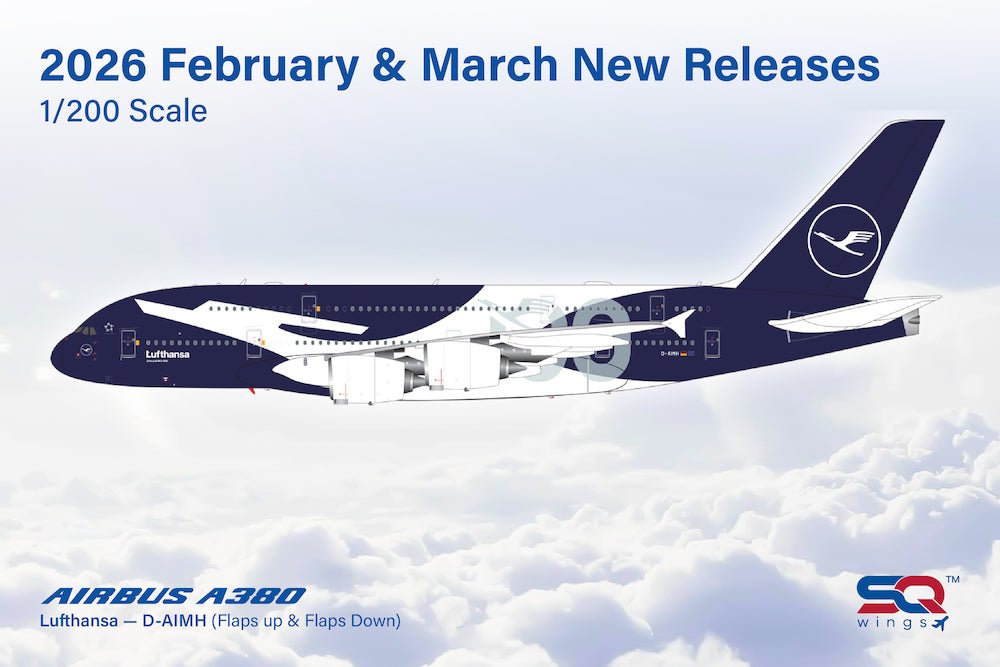 Pre - Order SQ Wings L2350 1:200 Lufthansa A380 D - AIMH Lufthansa 100th Anniversary