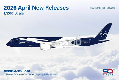 Pre - Order SQ Wings L2402FD 1:200 Lufthansa A350 - 900 D - AIXL "Flaps Down"