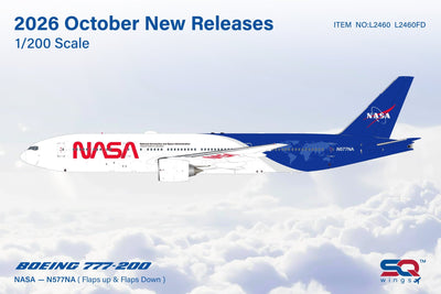 Pre-Order SQ Wings L2460 1:200 NASA B777-200 N577NA