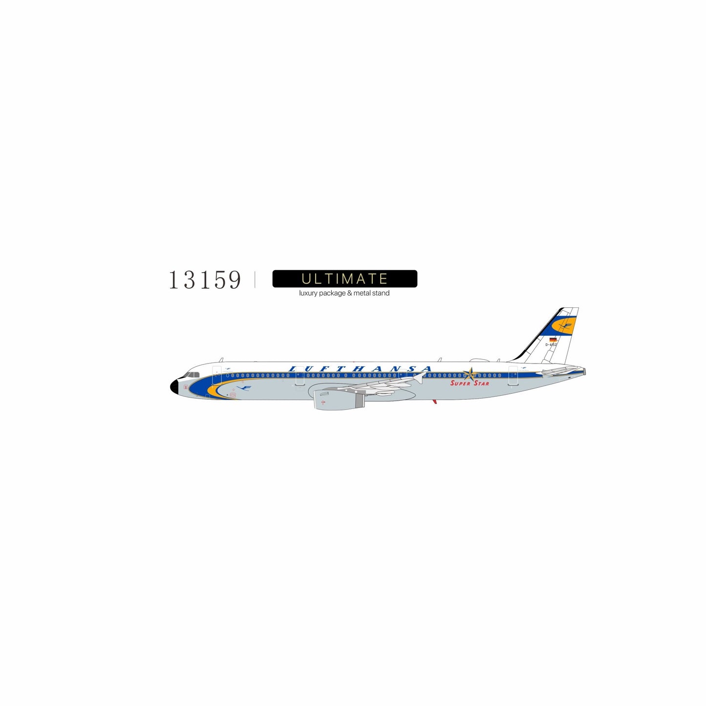 Pre-Order [ULTIMATE] NG Models 13159 1:400 Lufthansa A321-200 D-AISZ Super Star heritage livery; Luxurious packaging