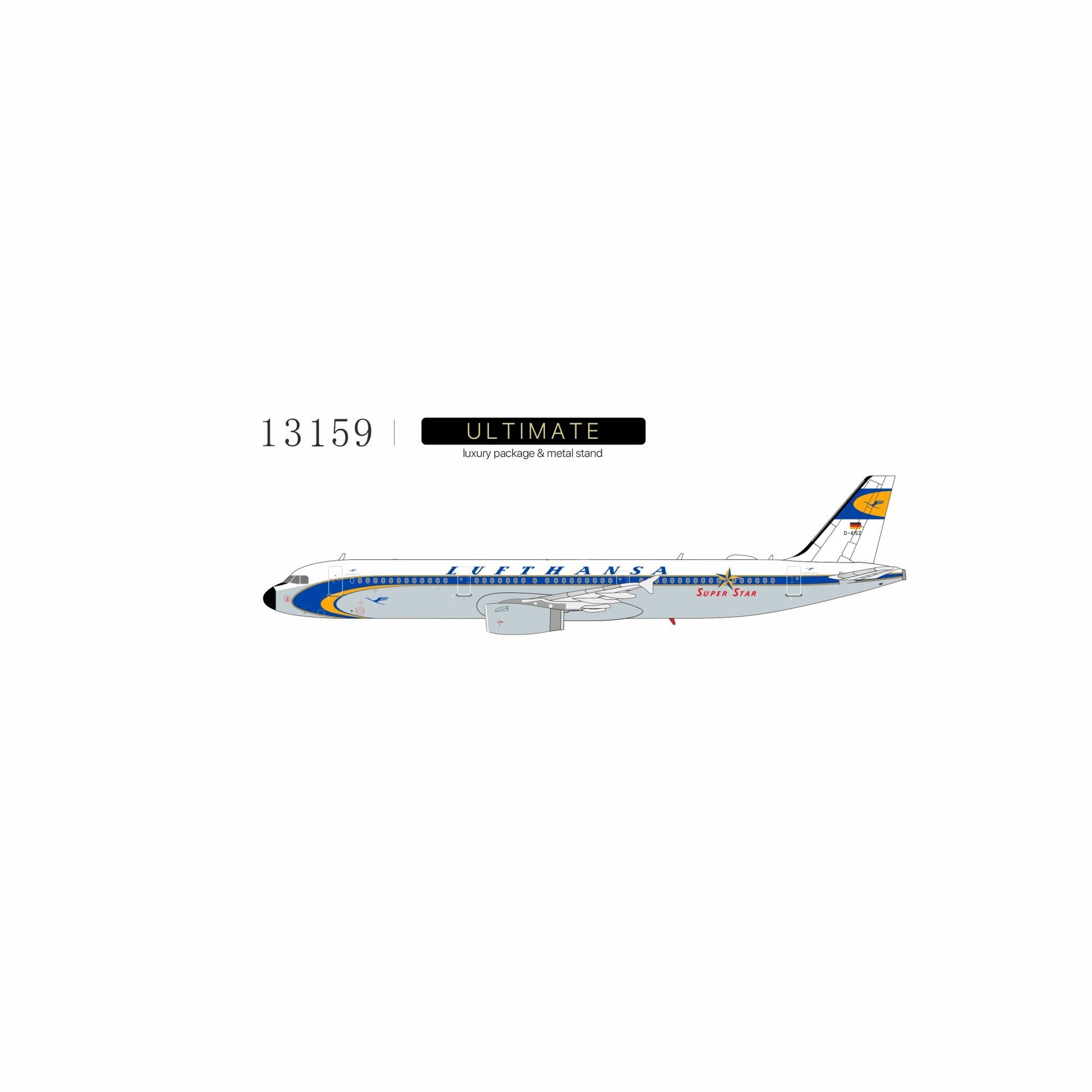 Pre-Order [ULTIMATE] NG Models 13159 1:400 Lufthansa A321-200 D-AISZ Super Star heritage livery; Luxurious packaging