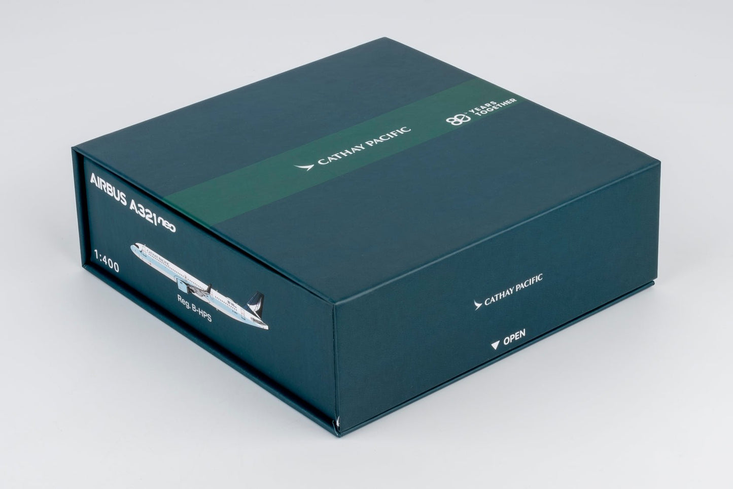 Pre-Order [ULTIMATE] NG Models 13164 1:400 Cathay Pacific Airways A321neo B-HPS "80 Years Together" sticker; Luxurious packaging