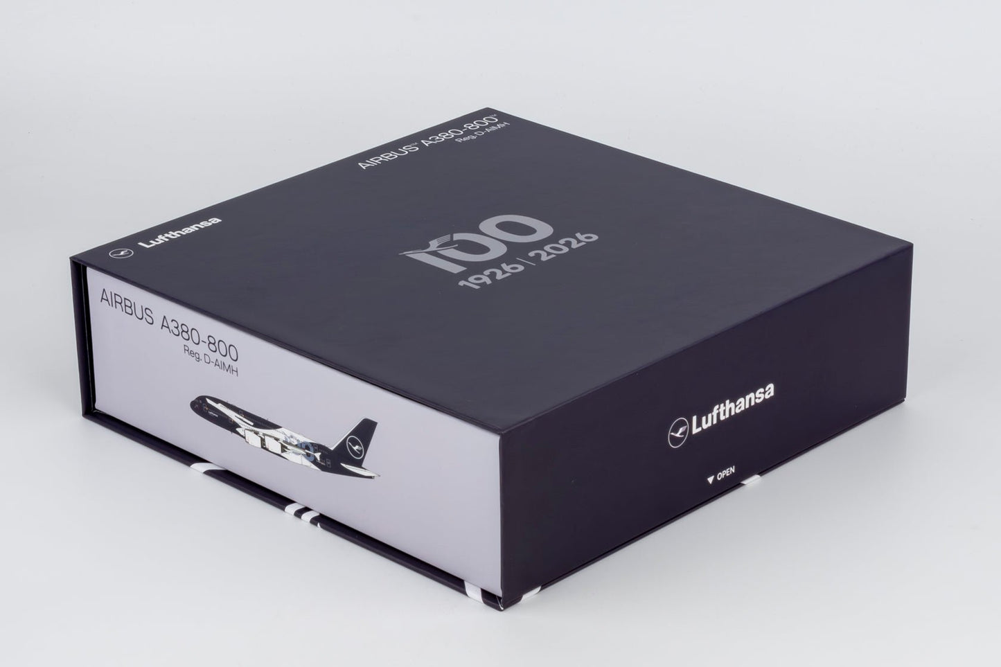Pre-Order [ULTIMATE] NG Models 38001 1:400 Lufthansa A380-800 D-AIMH 100th Anniversary livery; Luxurious packaging