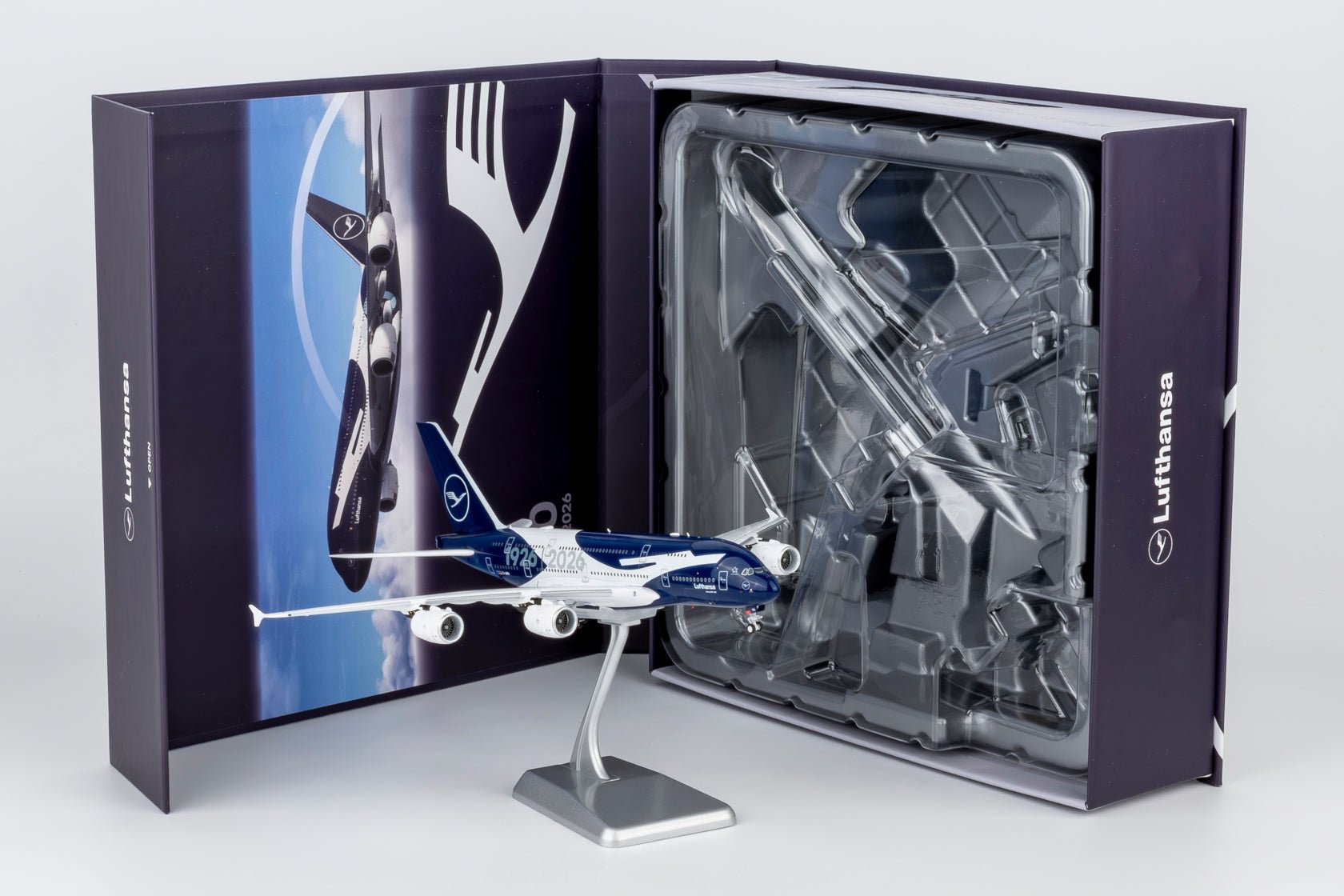 Pre-Order [ULTIMATE] NG Models 38001 1:400 Lufthansa A380-800 D-AIMH 100th Anniversary livery; Luxurious packaging