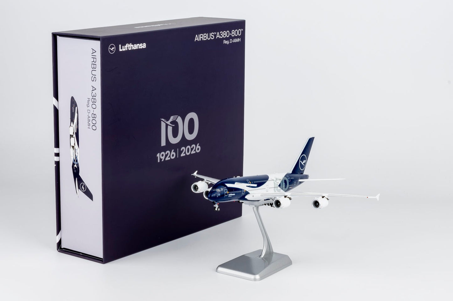 Pre-Order [ULTIMATE] NG Models 38001 1:400 Lufthansa A380-800 D-AIMH 100th Anniversary livery; Luxurious packaging