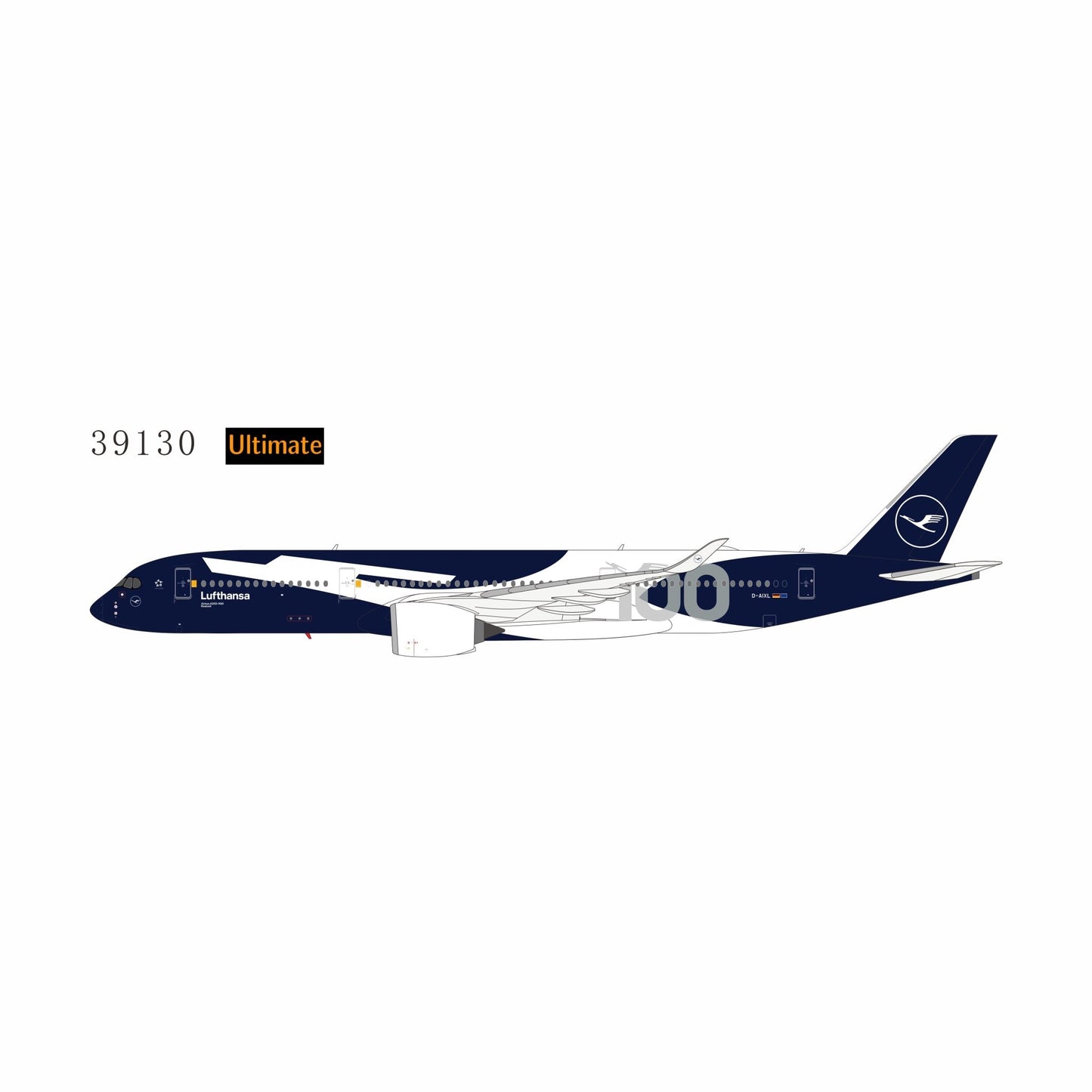 Pre-Order [ULTIMATE] NG Models 39130 1:400 Lufthansa A350-900 D-AIXL 100 Years Anniversary; Luxurious packaging