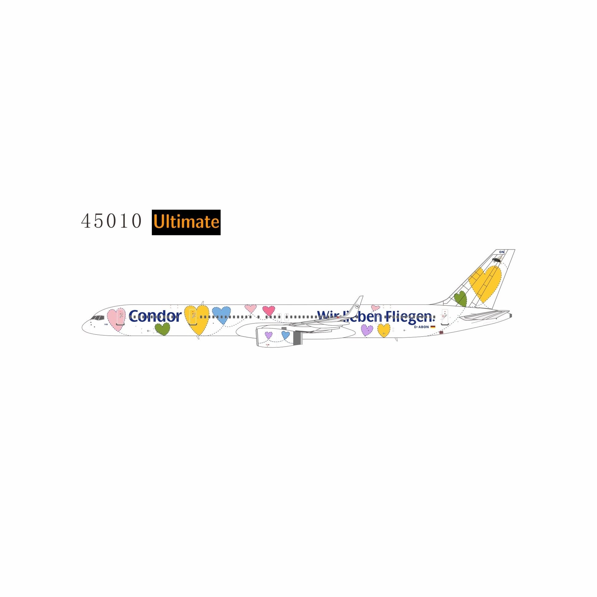 Pre-Order [ULTIMATE] NG Models 45010 1:400 Condor 757-300/w D-ABON (50th Anniversary colors)