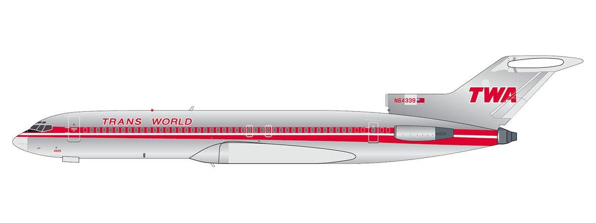 Pre - Order V1:400 400027 1:400 TRANS WORLD AIRLINES BOEING 727 - 200 - N64339