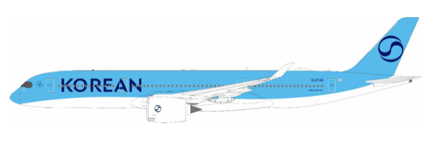 Pre - Order White Box Models WB - A350 - 9 - 021 1:200 A350 - 900 Korean Air HL8746
