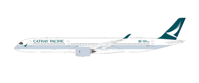 Pre-Order White Box WB-A350-10-008L 1:200 A350-1041 - Cathay Pacific Airways - 80 Years Together – B-LXD