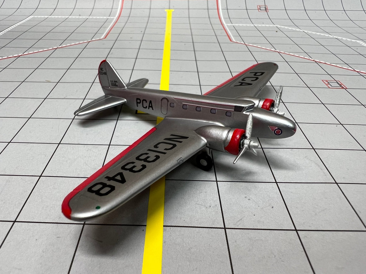 Sky Classics 1:200 Boeing 247 PCA (Silver/Red) -MTS Aviation Models