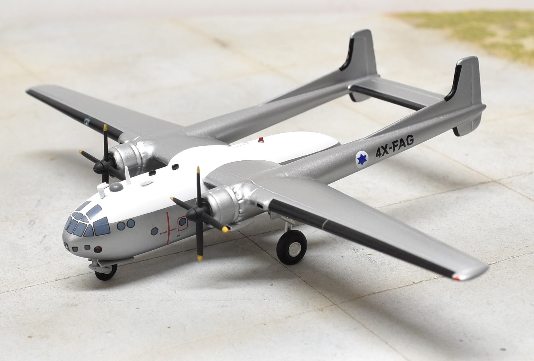 Sky Classics 1 200 Nord 2501 Noratlas Israeli Silver MTS Aviation Sky Classics 1 200 Nord 2501 Noratlas Israeli Silver MTS Aviation