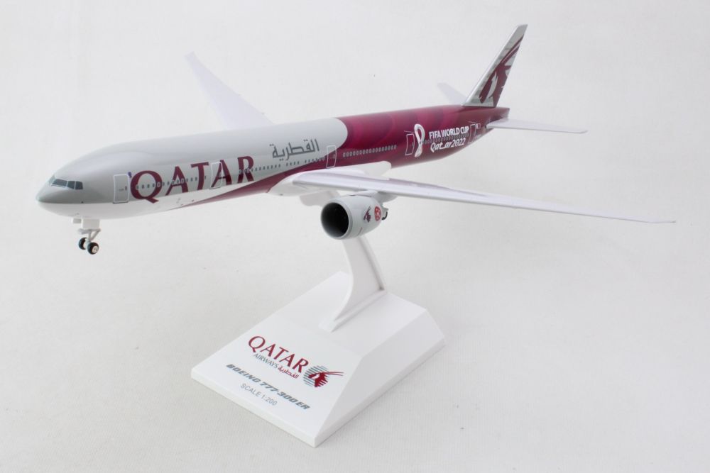 SkyMarks SKR1141 1:200 Qatar Boeing 777 - 300 A7 - BEB "FIFA World Cup 2022"