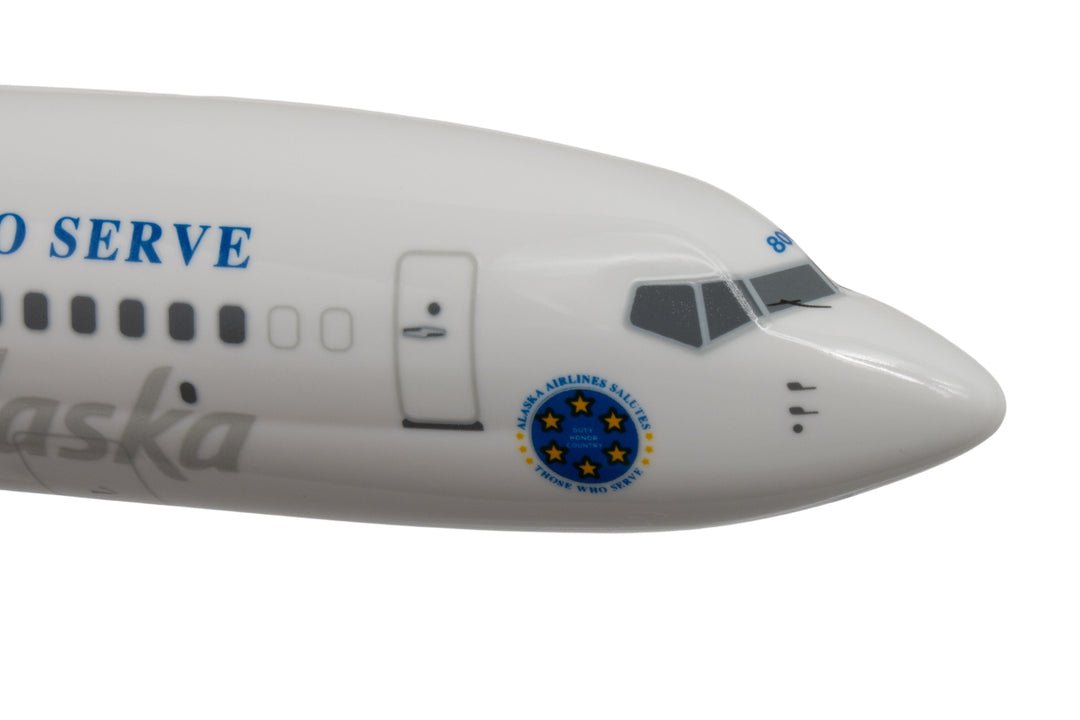 SkyMarks SKR1180 1:130 Alaska Veterans 737Max8 "Honoring Those Who Serve"