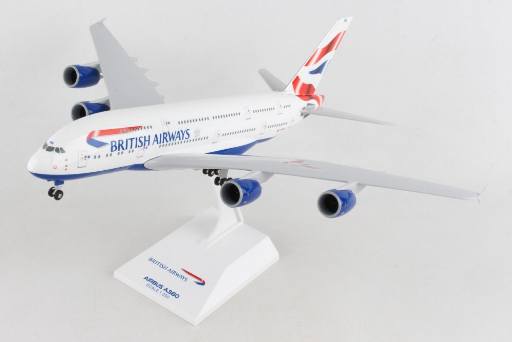 SkyMarks SKR652 1:200 British Airways A380 G - XLEA with Gear