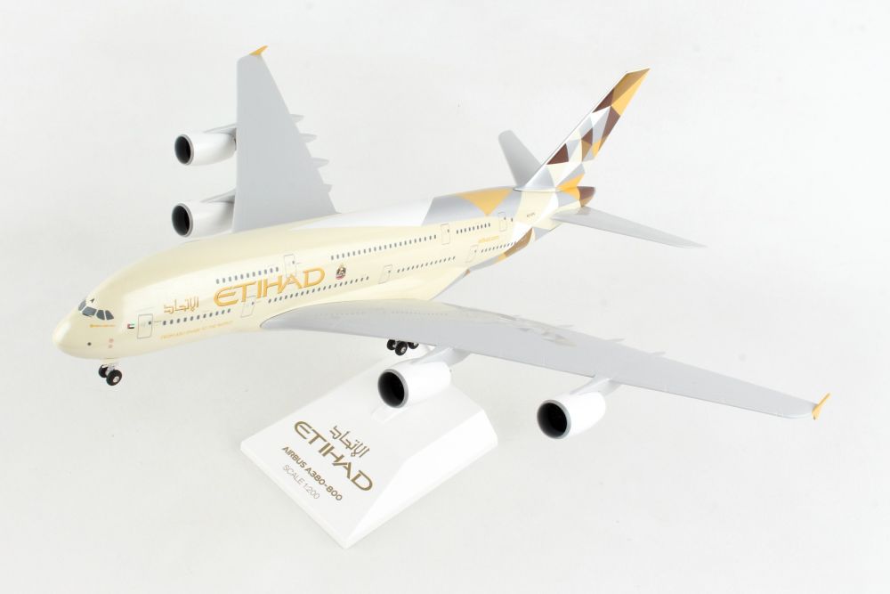SkyMarks SKR840 1:200 Etihad A380 - 800 with Gear