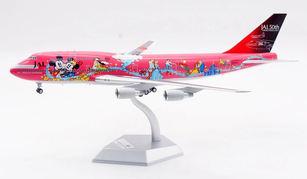 SQ Wings L2060 1:200 JAL B747 - 400 JA8904 NO.2/"JAL 50th Anniversary (Pink) / Disney"
