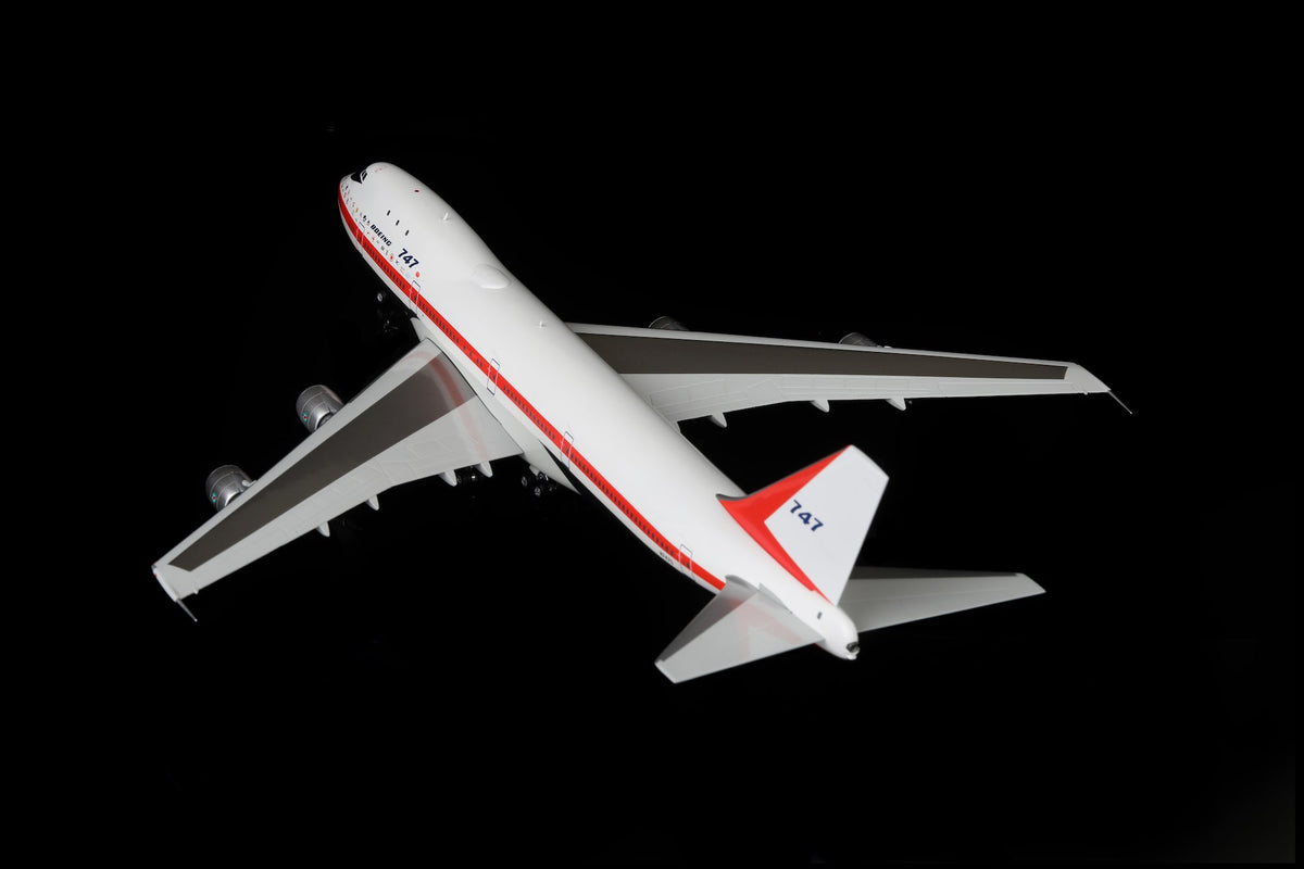 SQ Wings L2064FD 1:200 Boeing Company B747-100 N7470 "Museum Livery" Flaps Down