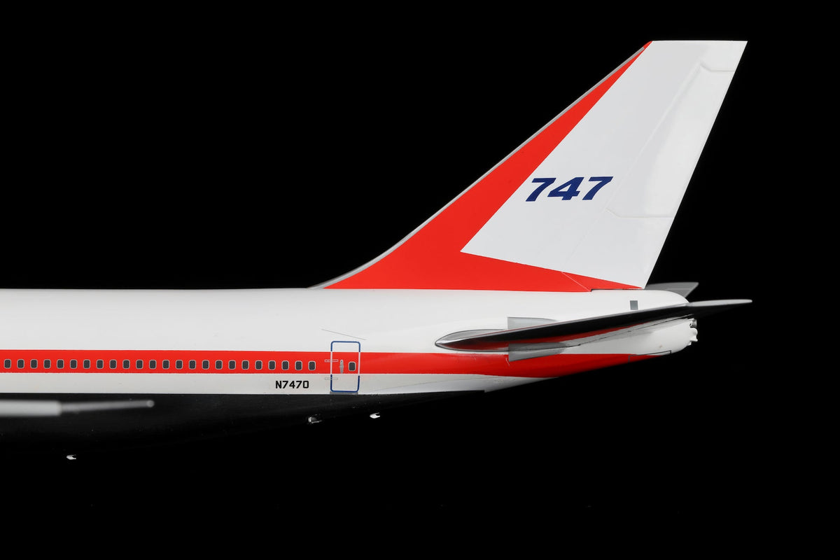 SQ Wings L2064FD 1:200 Boeing Company B747-100 N7470 "Museum Livery" Flaps Down
