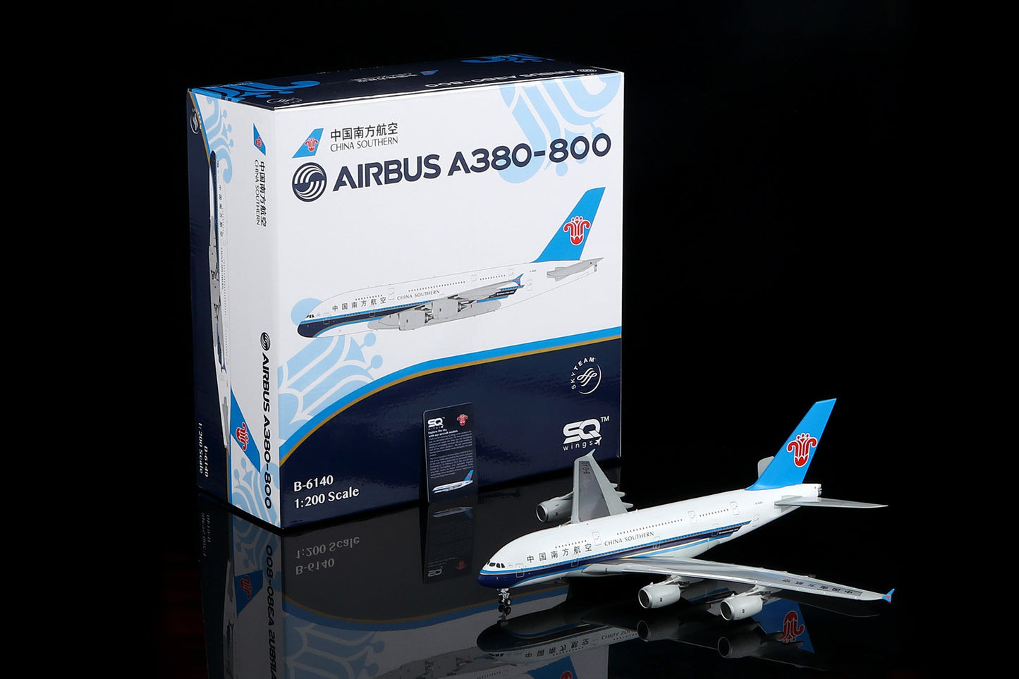 SQ Wings L2156FD 1:200 China Southern Airlines A380 B-6140 Flaps Down