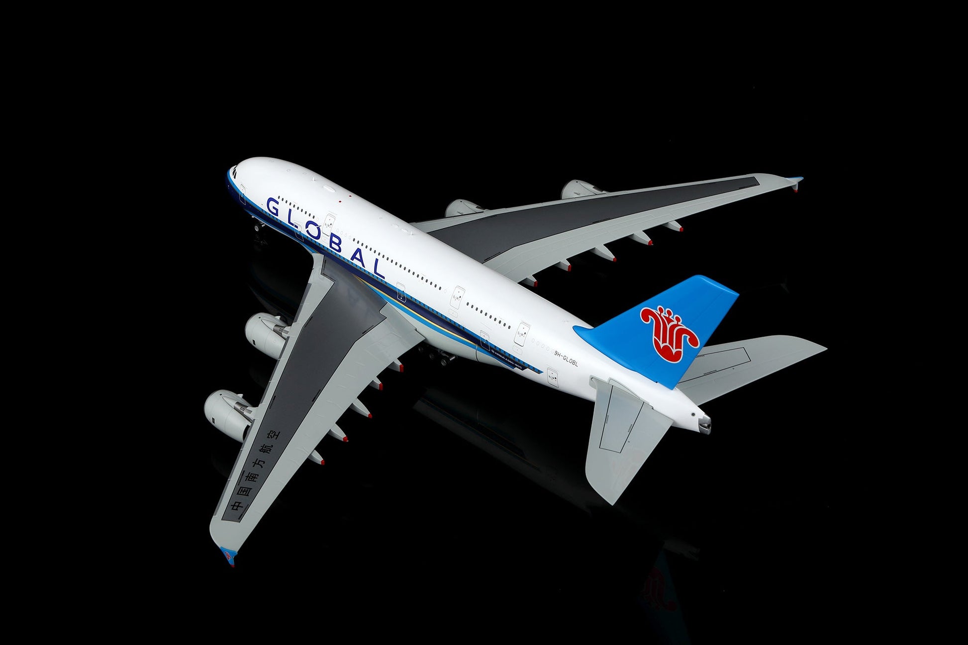 SQ Wings L2157FD 1:200 GLOBAL Airlines A380 9H-GLOBL Flaps Down