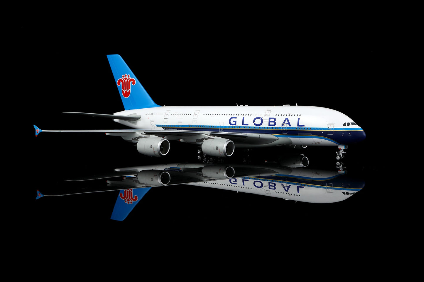 SQ Wings L2157FD 1:200 GLOBAL Airlines A380 9H-GLOBL Flaps Down