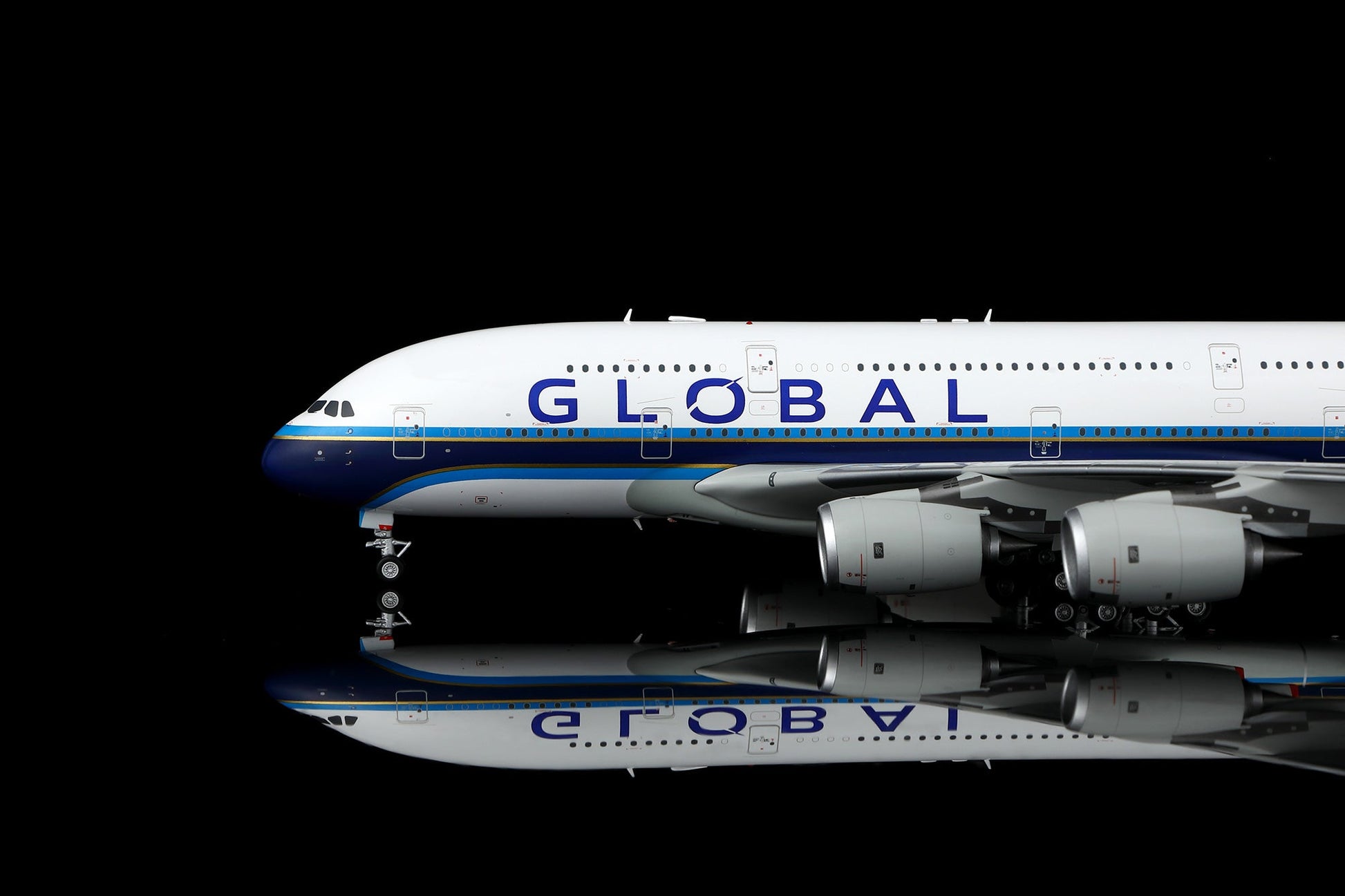 SQ Wings L2157FD 1:200 GLOBAL Airlines A380 9H-GLOBL Flaps Down