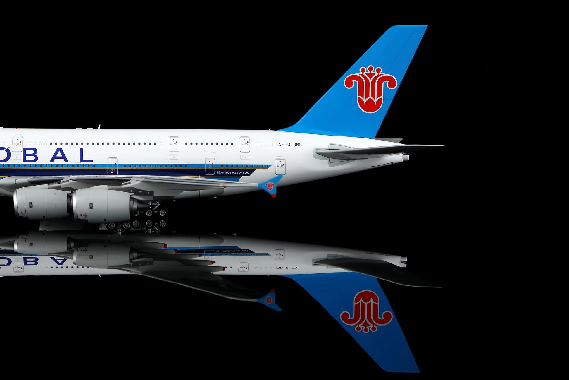 SQ Wings L2157FD 1:200 GLOBAL Airlines A380 9H-GLOBL Flaps Down
