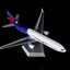 SQ Wings L2219FD 1:200 Delta Air Lines MD - 11 N812DE "Special Delivery Livery Flaps Down"