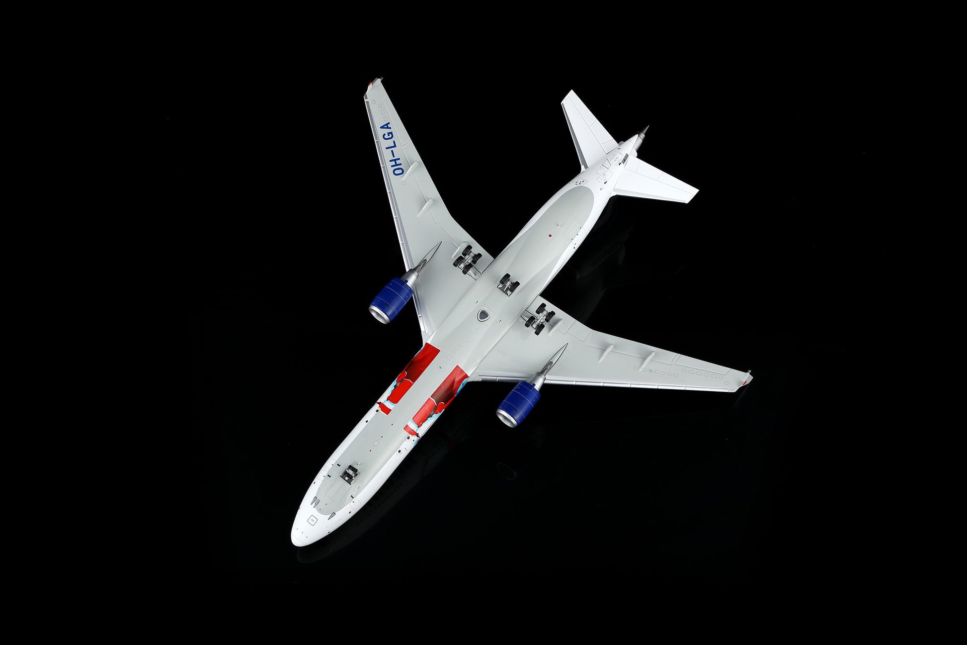 SQ Wings L2230FD 1:200 Finnair MD-11 OH-LGA Official Airline of Santa Claus livery Flaps Down