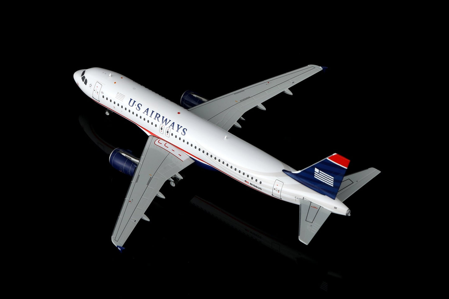 SQ Wings L2236FD 1:200 US Airways A320 N106US "Flaps Down"