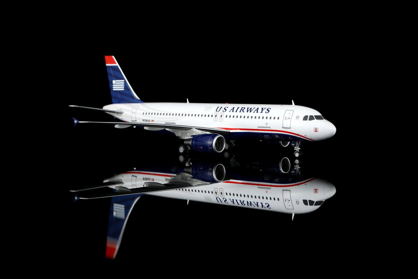 SQ Wings L2236FD 1:200 US Airways A320 N106US "Flaps Down"
