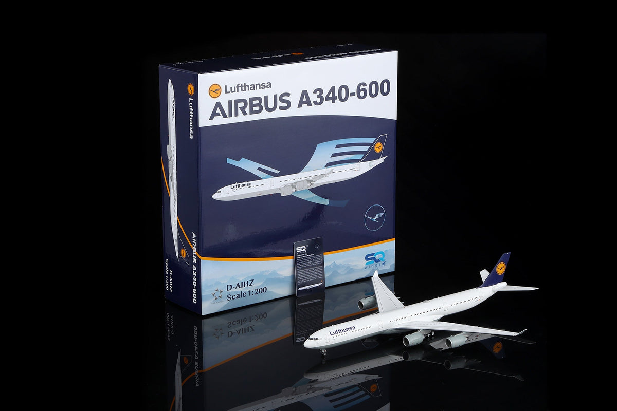 SQ Wings L2283FD 1:200 Lufthansa A340 - 600 D - AIHZ "Flaps Down"
