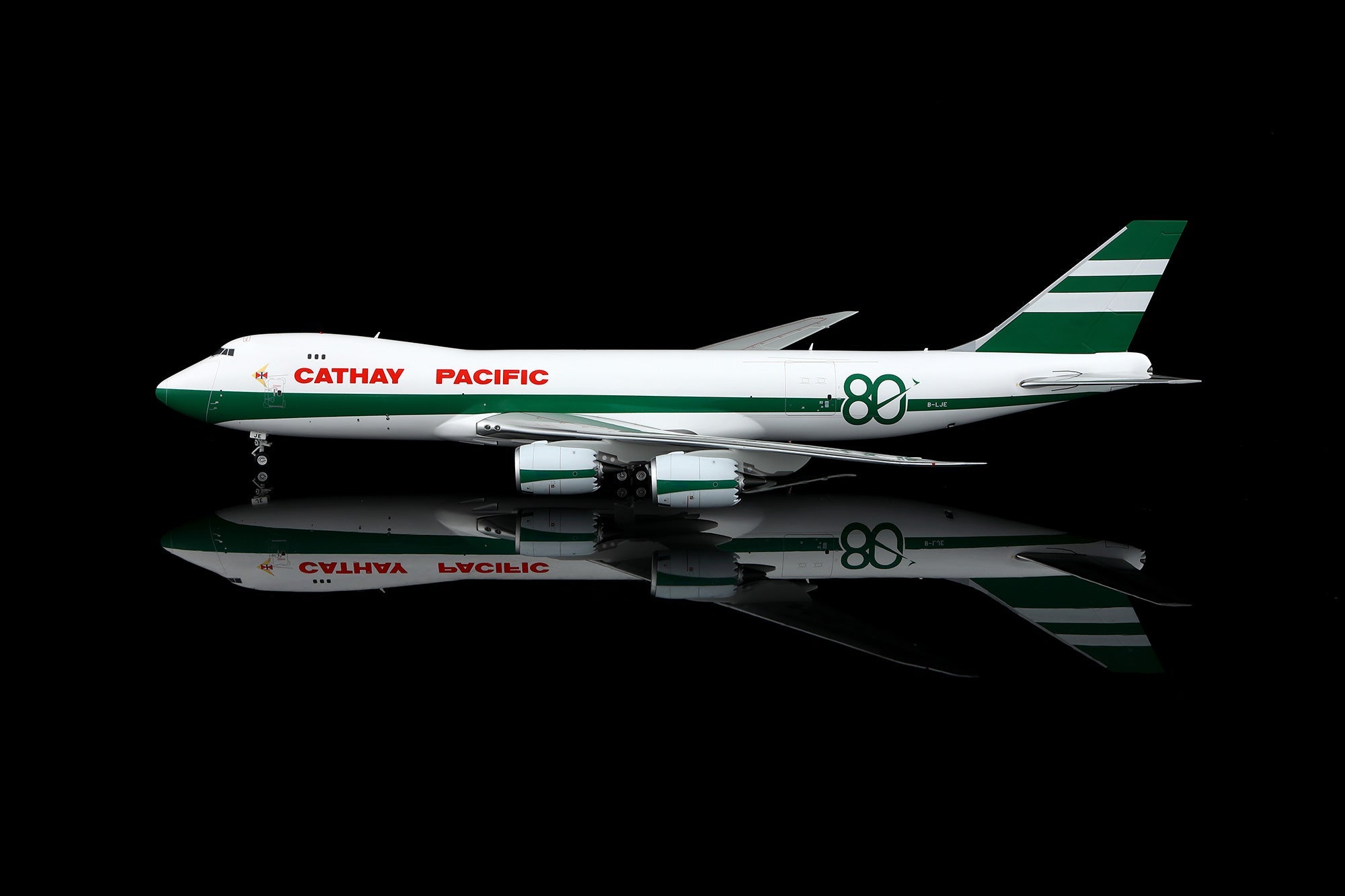 SQ Wings L2337C CATHAY PACIFIC B747-8F B-LJE 80th Anniversary