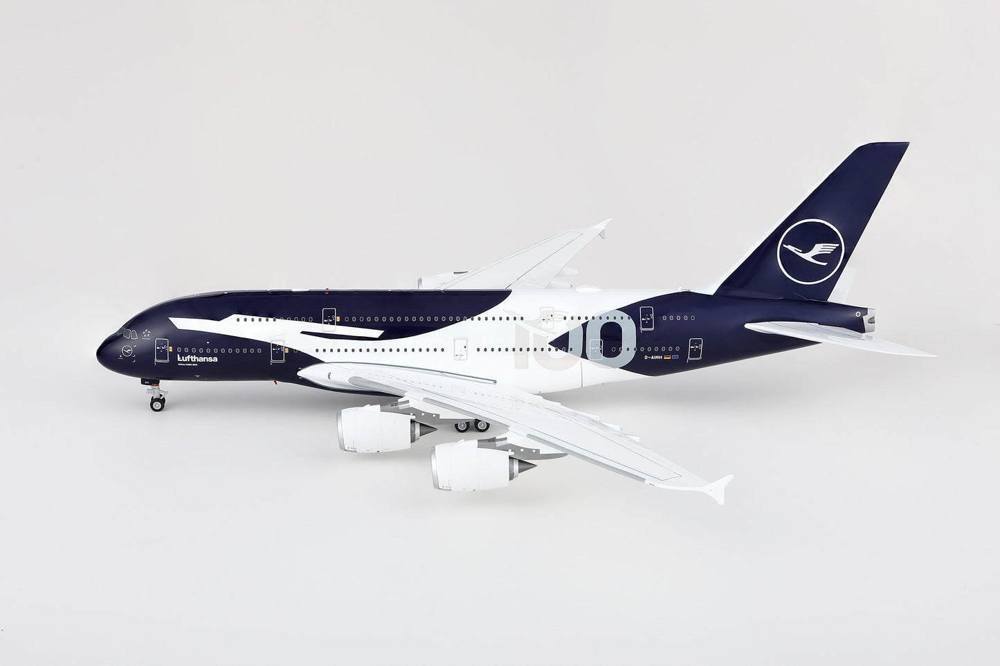 SQ Wings L2350FD 1:200 Lufthansa A380 D-AIMH Lufthansa 100th Anniversary Flaps Down
