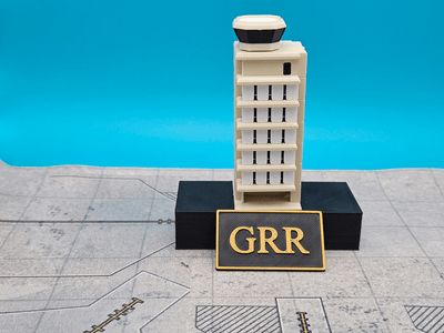 Tarmac Designs 1:400 Gerald R. Ford International Airport (GRR) Air Traffic Control Tower