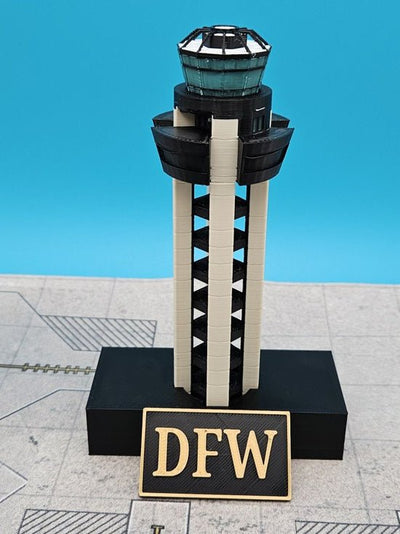 Tarmac Designs 1:400 Original Center ATC Tower at Dallas/Fort Worth International Airport (DFW)