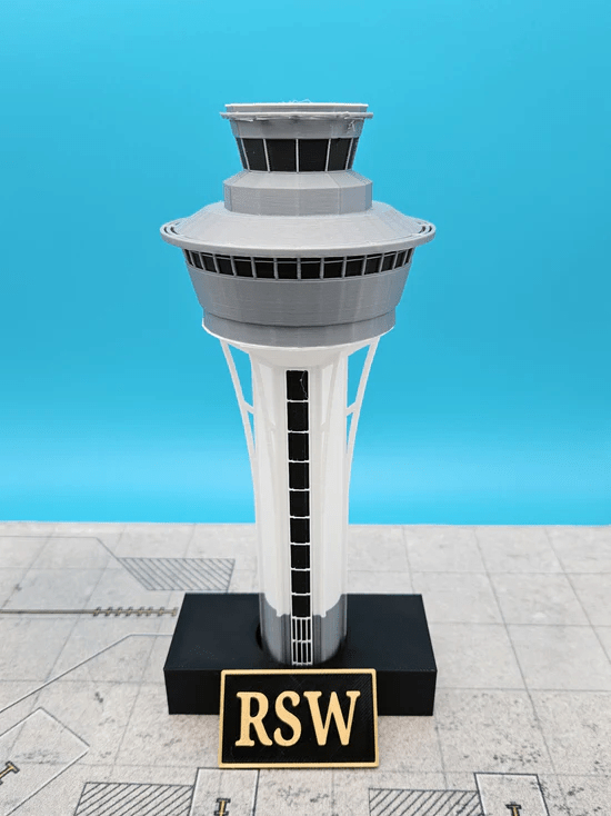Tarmac Designs 1:400 Southwest Florida International Airport, Ft Meyers ATC Tower (RSW)