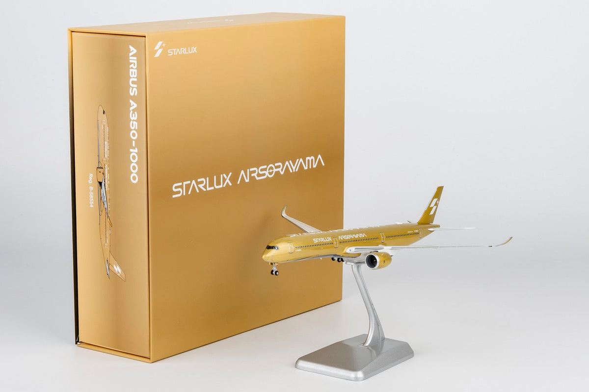 [ULTIMATE] NG Models 57047 1:400 Starlux Airlines A350-1000 B-58554 (Airsorayama Golden; Luxurious packaging)