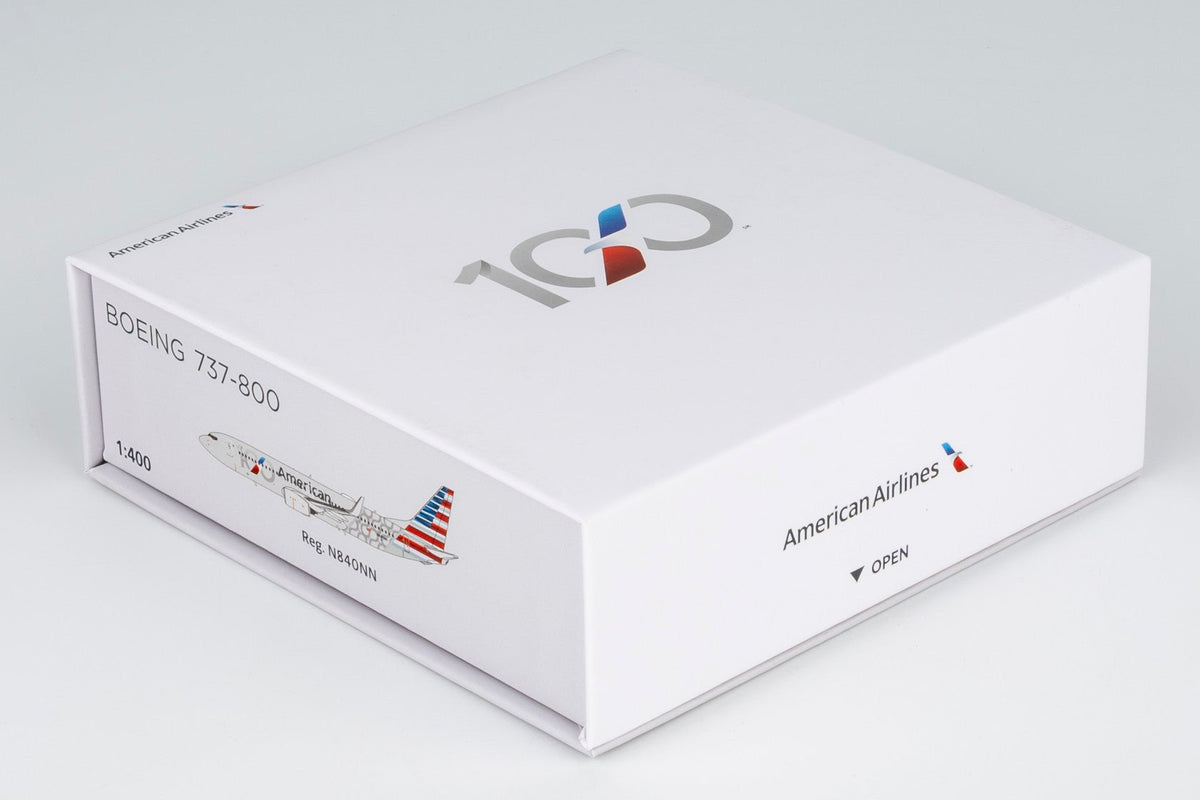 [ULTIMATE] NG Models 58258 1:400 American Airlines 737-800/w N840NN (100th Anniversary; Luxurious packaging)