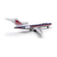 V1:400 1:400 scale Air Atlanta Boeing 727-100 N1187Z diecast model - tail three-quarter view