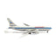 V1:400 1:400 scale Piedmont Airlines Boeing 767-200ER N603P diecast model - left side profile