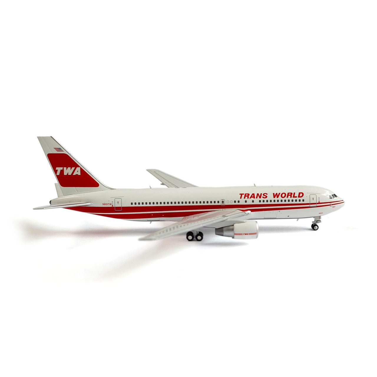 V1:400 400005 1:400 TRANS WORLD AIRLINES BOEING 767 - 200ER - N601TW