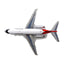 V1:400 1:400 scale Bonanza Air Lines DC-9-11 N945L diecast model - overhead planform view
