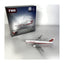V1:400 1:400 scale Trans World Airlines Boeing 767-300 N691LF diecast model - packaging with the model