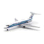V1:400 1:400 scale Republic Airlines DC-9-10 N8909E diecast model - tail three-quarter view