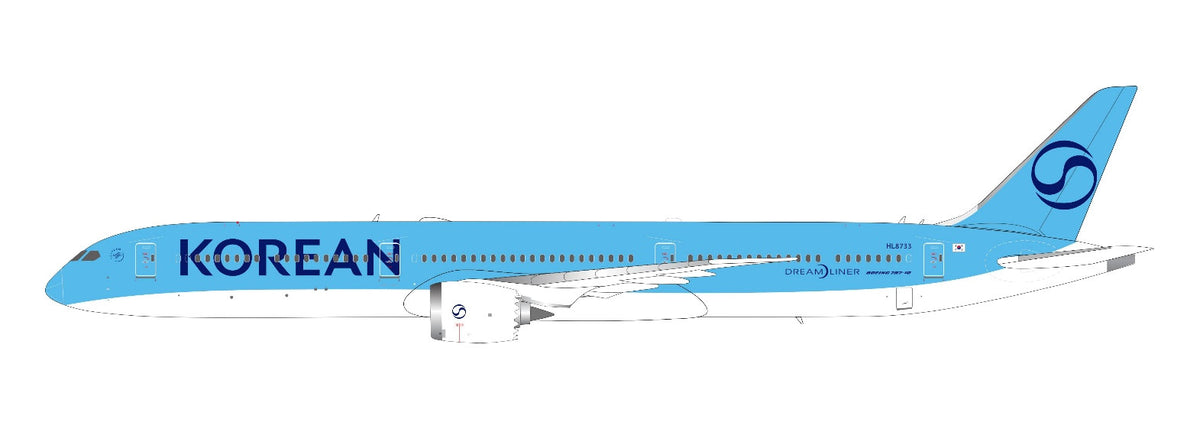 WB Models 1:200 scale Korean Air Boeing 787-10 Dreamliner HL8733 diecast model airplane