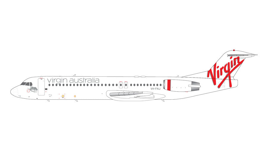 Pre-Order Gemini Jets G2VOZ813 1:200 Fokker 100 Virgin Australia